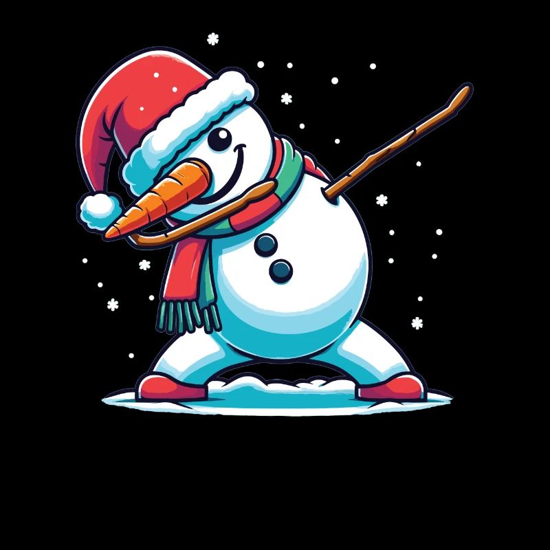 Dabbing Christmas Snowman Dab Christmas