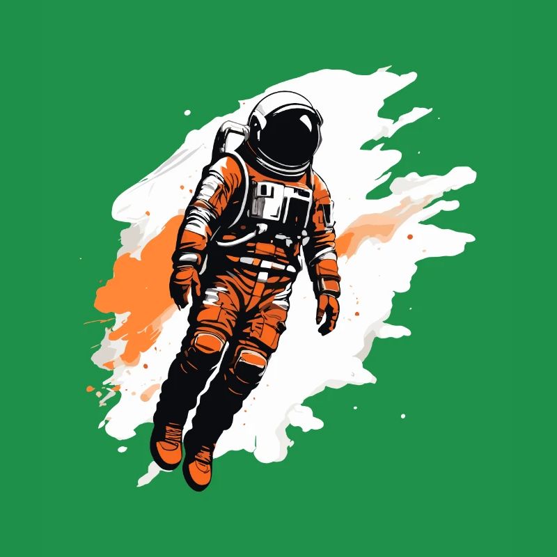 Schwebender Astronaut