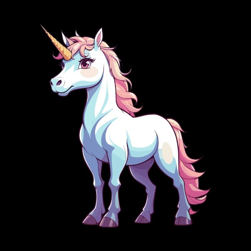 Illustration de licorne mignonne