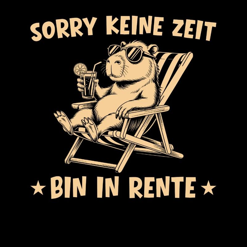 Ruhestand Capybara - Keine Zeit Bin in Rente