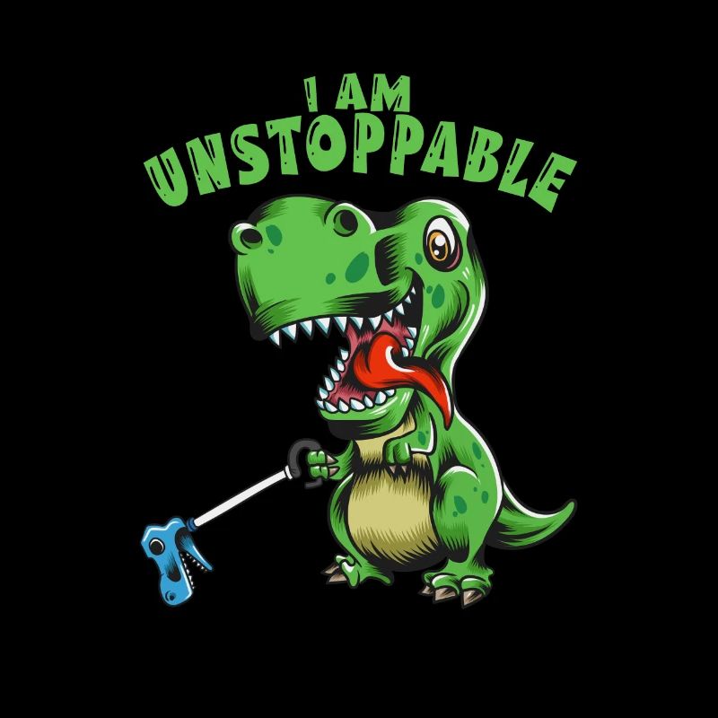I Am Unstoppable Dino Fan T Rex Kinder Dinosaurier