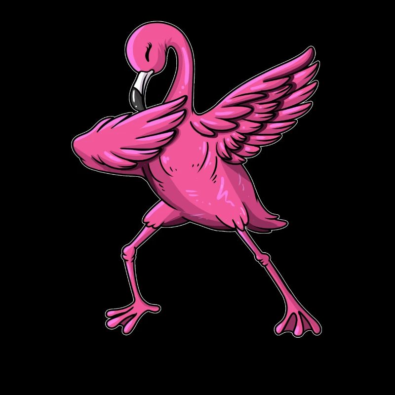 Flamingo Makes Dab Dabbing Dance Shirt Flamingos