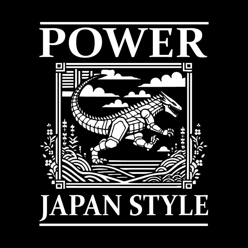 Conception de puissance de bande dessinée Kaiju - Style japonais