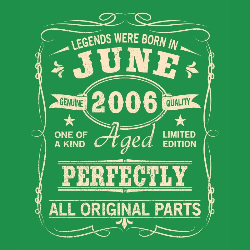 Vintage Juni 2006 Geburtstag