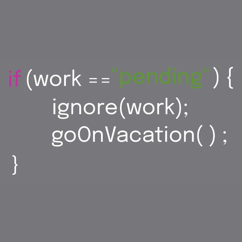 Conception de vacances et de codage