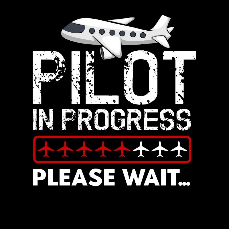 Future Pilot In Progress Funny Kids Airplane Lover