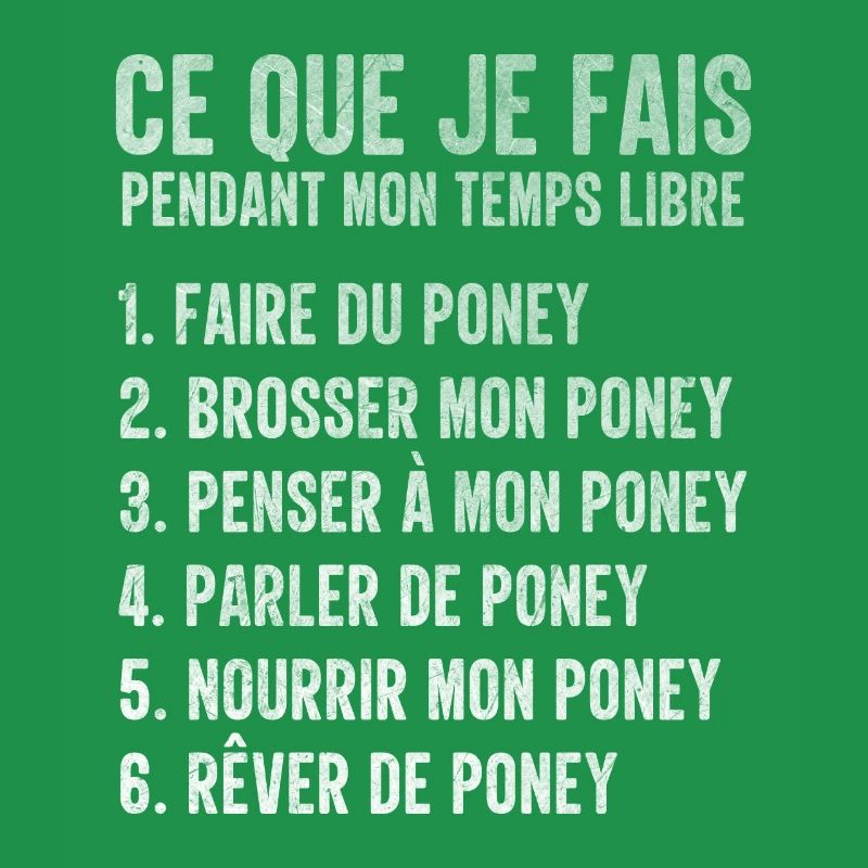 Poney Temps Libre Idée Cadeau Équitation