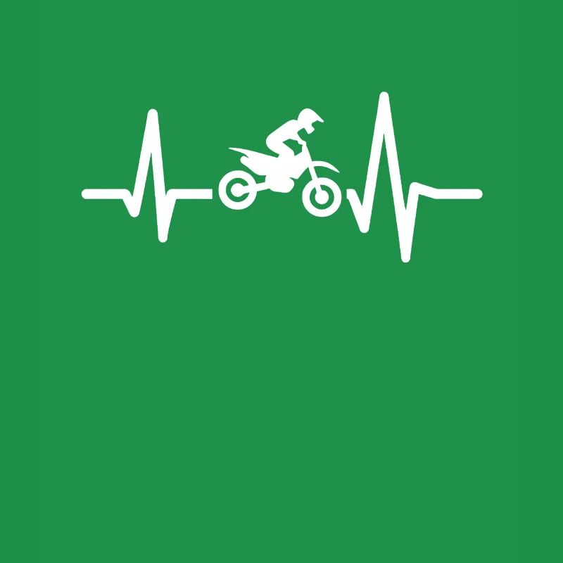 Motocross Herzfrequenz Geschenk