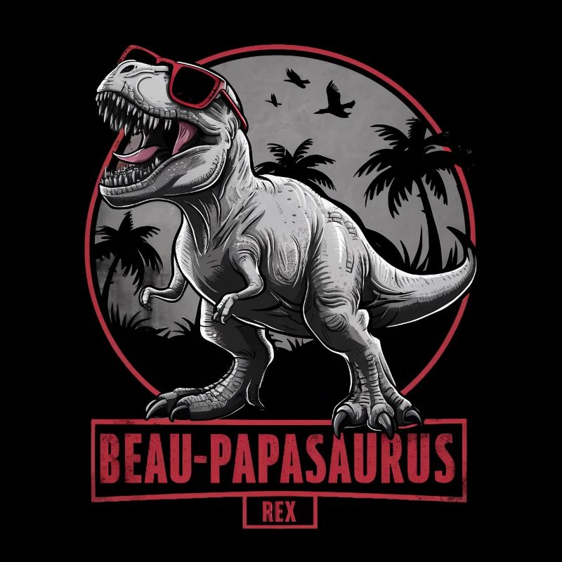 Schöner Papasaurus Rex Geschenk Stiefvater Dinosaurier