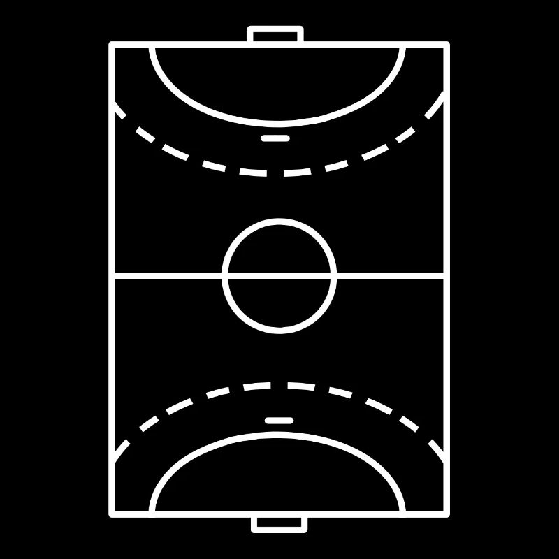 Handball Playing Field Minimalist Setup Training
