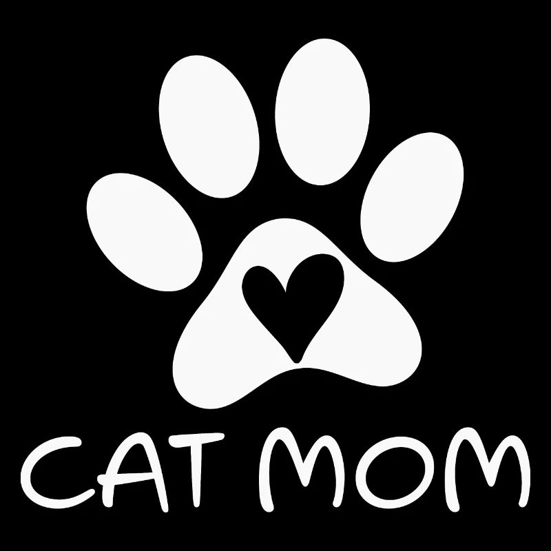 Patte de chat avec cœur, Mama de chat la plus cool