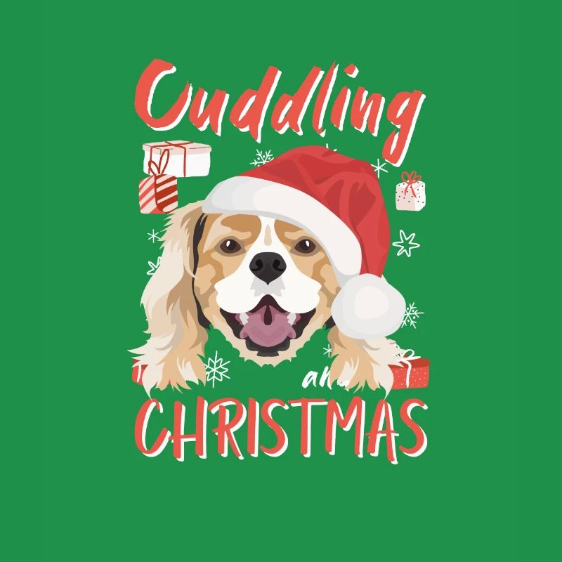 King Charles Spaniel Merry Christmas