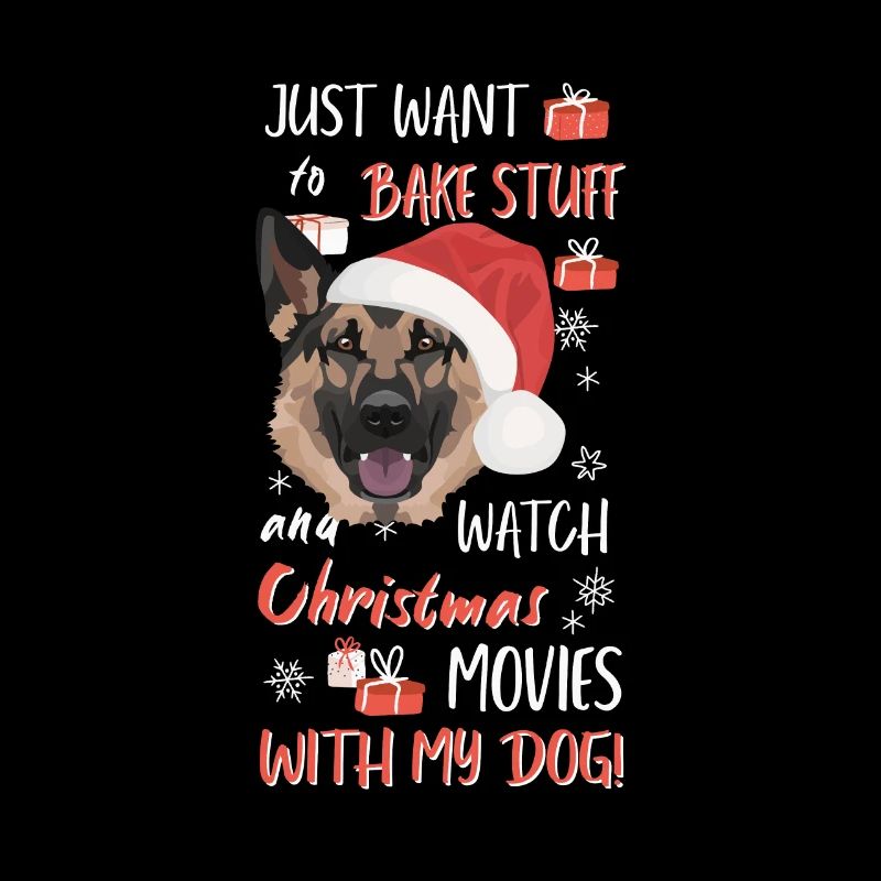 German Shepherd Merry Christmas