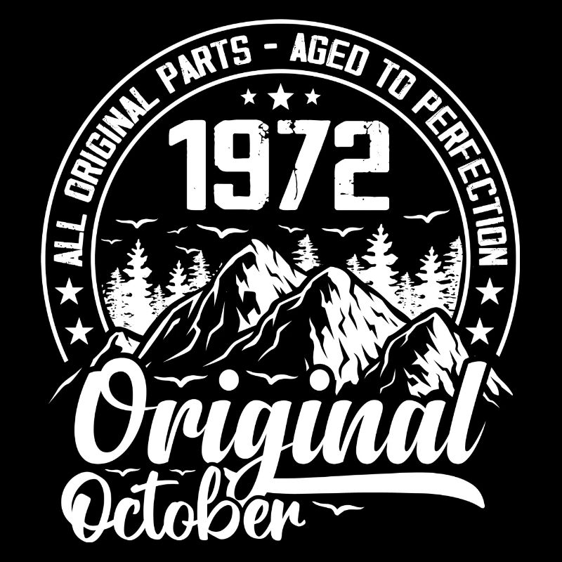 October 1972 Original:52 Years Anniversary Gift