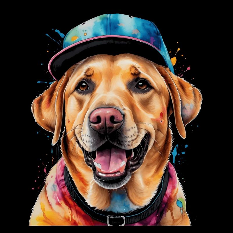 Labrador Retriever Snapback Cap Chien Conception Imprimer