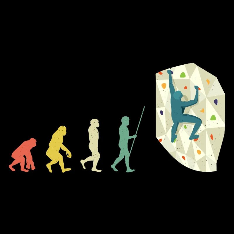 Boulderer Bouldern Evolution Geschenk