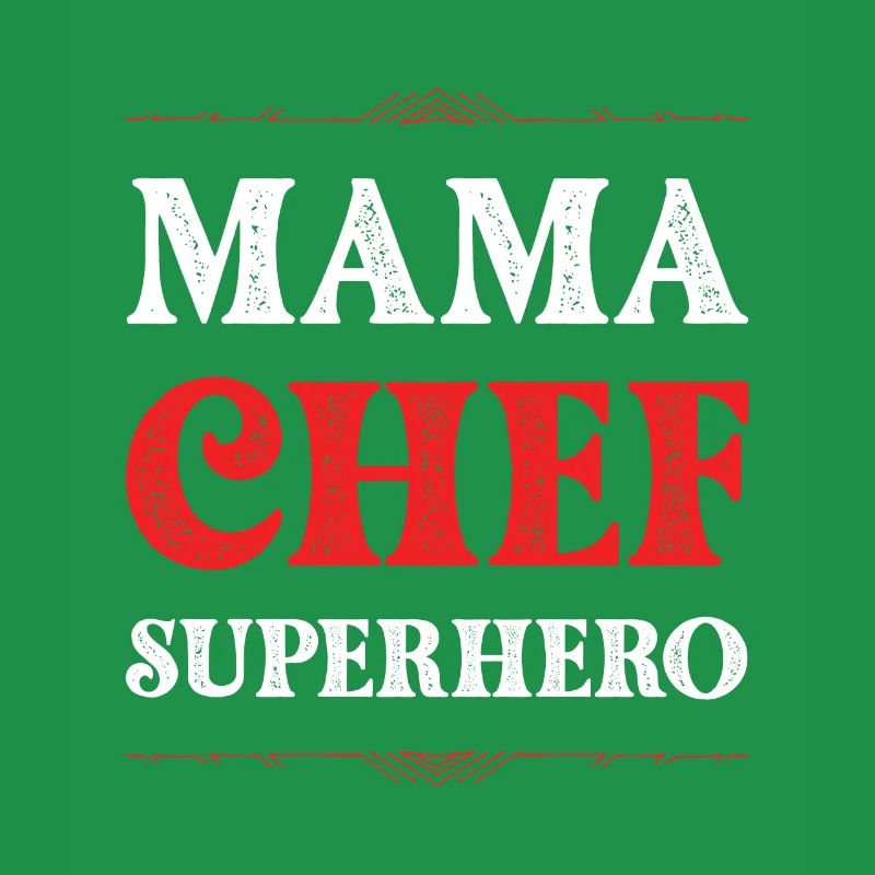 Mama Chef Superheld Mutter
