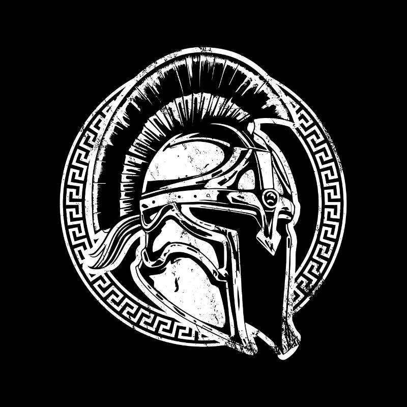 Spartaner Helm Symbol Krieger Gladiator