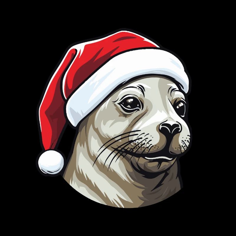 Tête d’animal de Noël de phoque de phoque