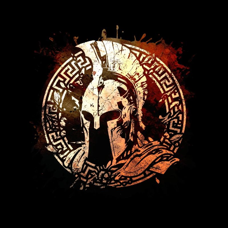 Sparta Helmet Symbol Warrior Logo Gladiator