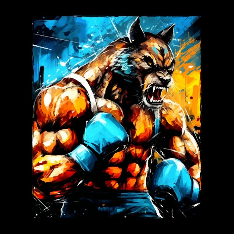 Wolf Boxer Kämpfer