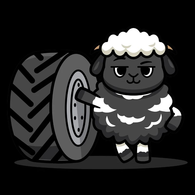 Tractor sheep