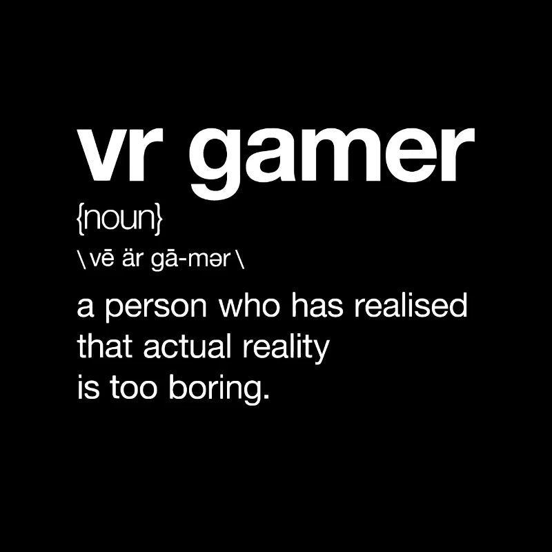 Funny VR Gamer Definition Design Virtual Reality G
