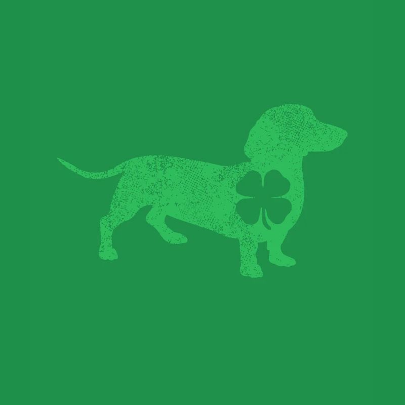 Teckel Chien Trèfle Saint-Patrick Saint Pad