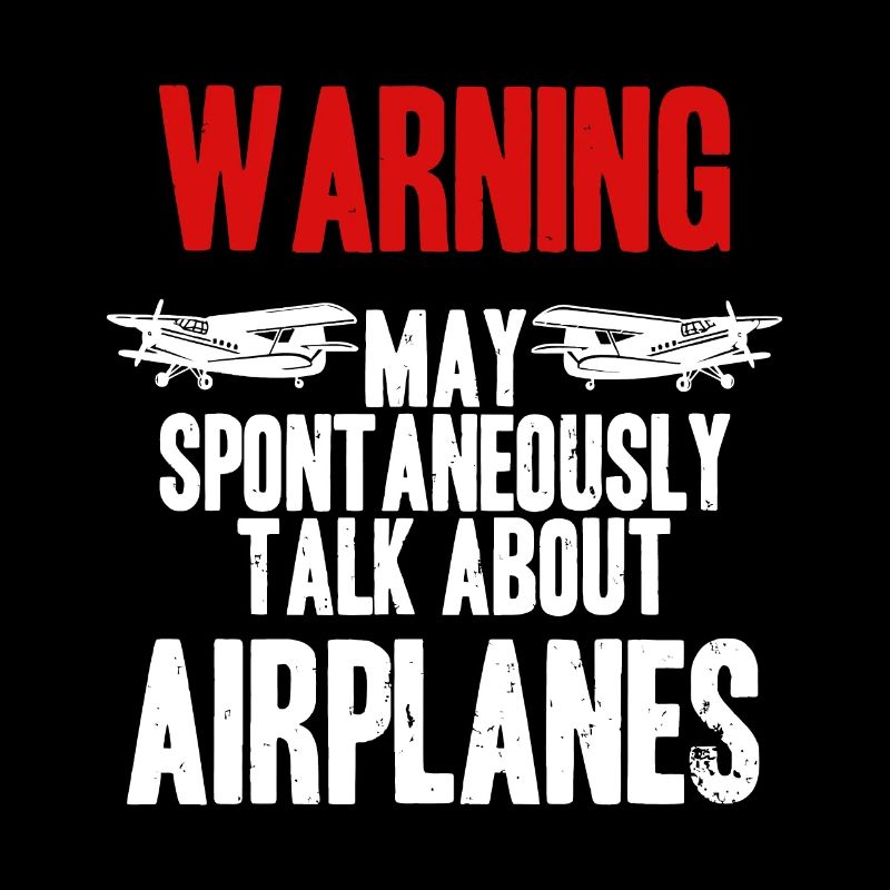 Sprechen Sie über Flugzeuge - Funny Pilot und Aviationavi