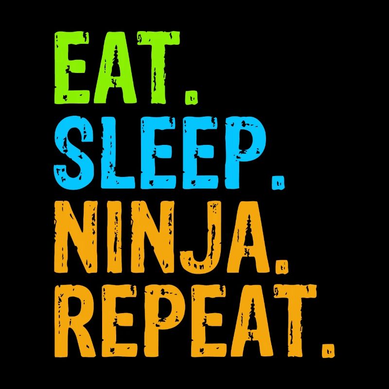 Manger Sommeil Ninja Karaté Répéter