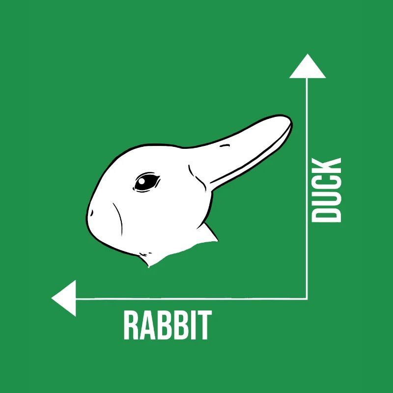 Rabbit Duck Graph Math Easter