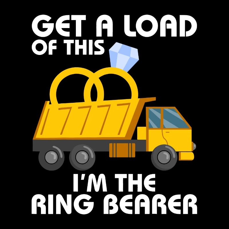 Holen Sie sich eine Ladung davon Ich bin die Ringträger-Hochzeit
