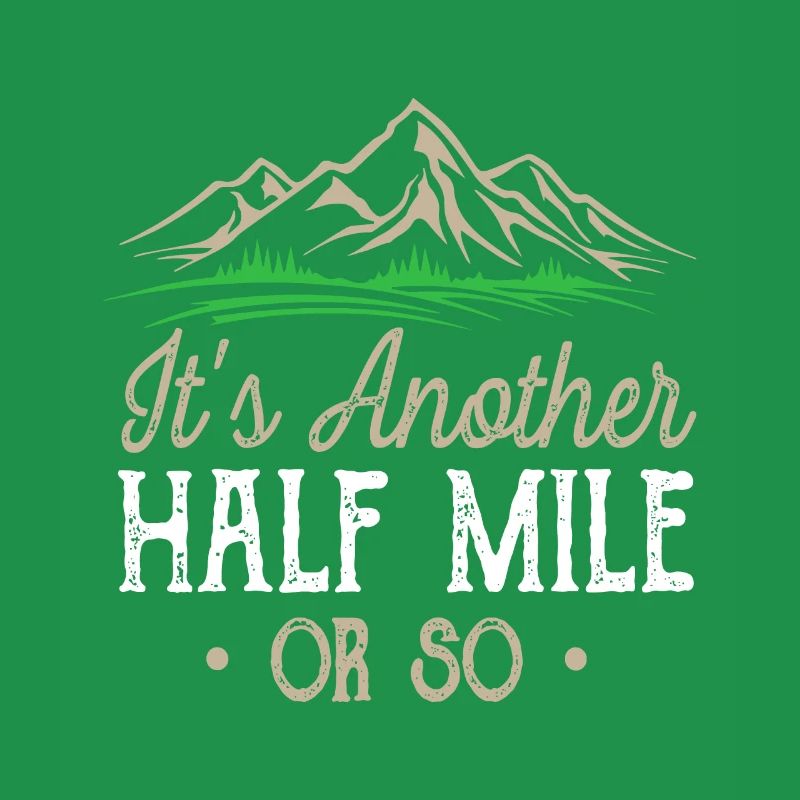 Wandern Es ist eine weitere halbe Meile oder so natürliche Wanderung