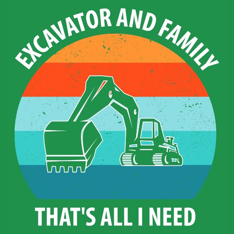 Bagger Baggerfahrer Baggerwagen