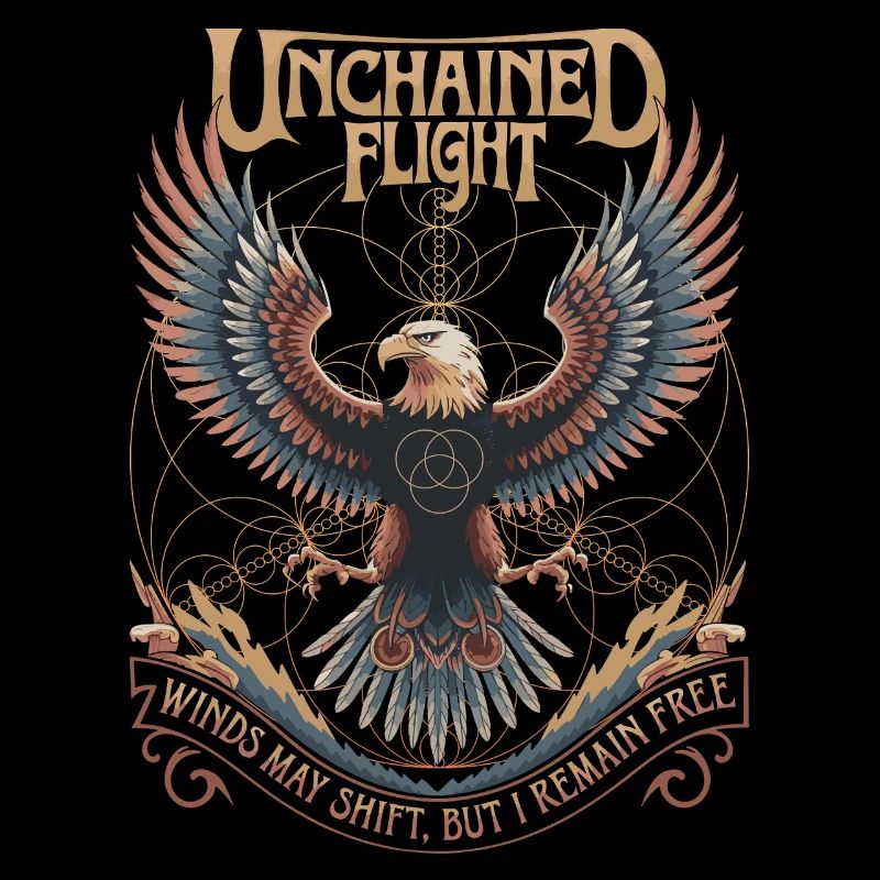 Unchained Flight - Eagle & Sacred Geometry