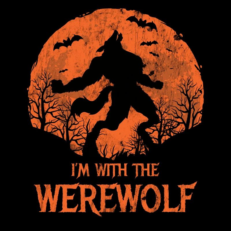 Je suis avec le Werewolf Red Moon Design for Wolves