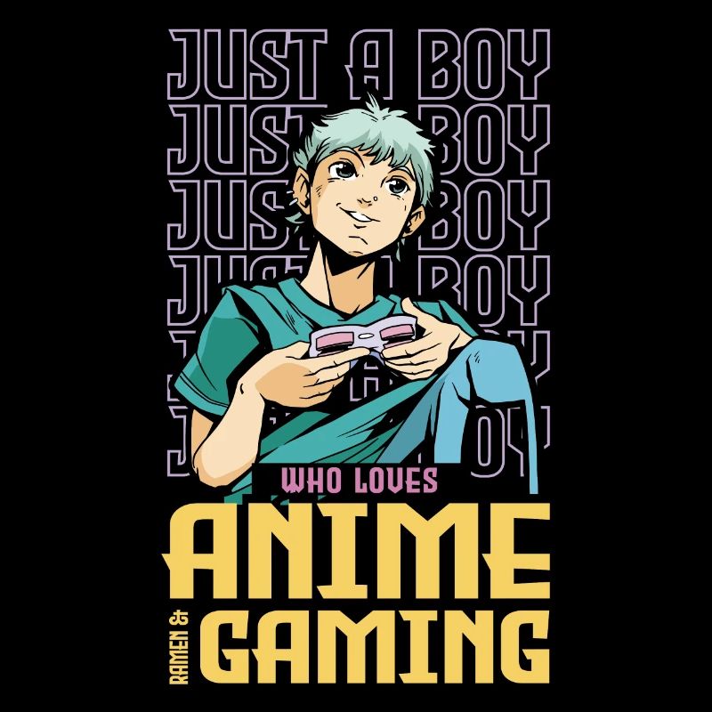 Nur Ein Junge, Der Anime Ramen & Gaming Liebt
