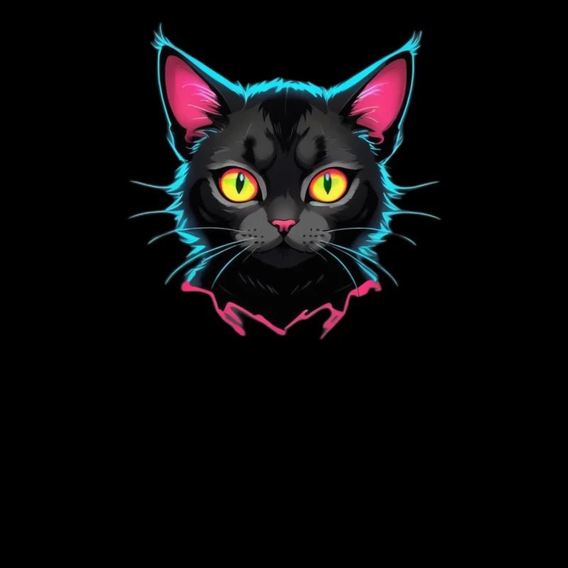 Design de chat néon