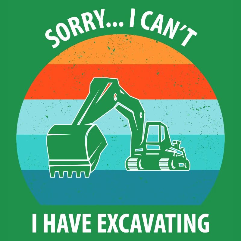 Bagger Baggerfahrer Baggerwagen