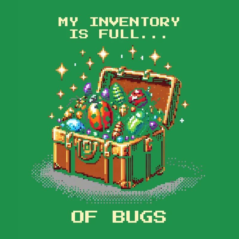 Bug Collector Inventory Insects Pixel Retro