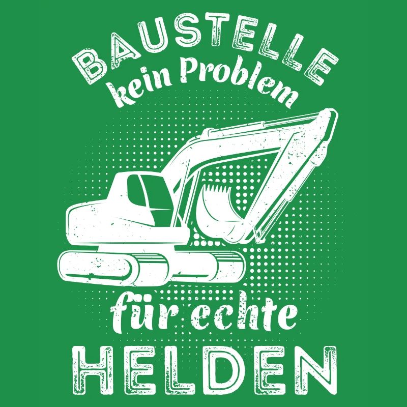 Baustelle - kein Problem für echte Helden - Bagger