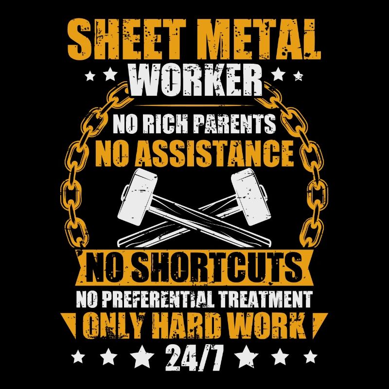 Blechbearbeitung für einen Blecharbeiter