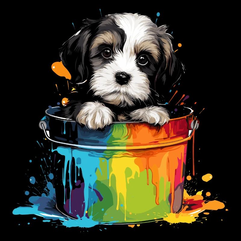 Dalmatiner Niedlicher Hund Farbeimer