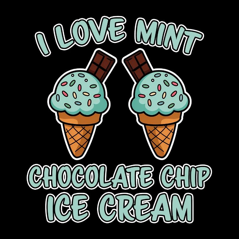 Schoko Minz Eis Spruch Lustiges Minz Eis Geschenk