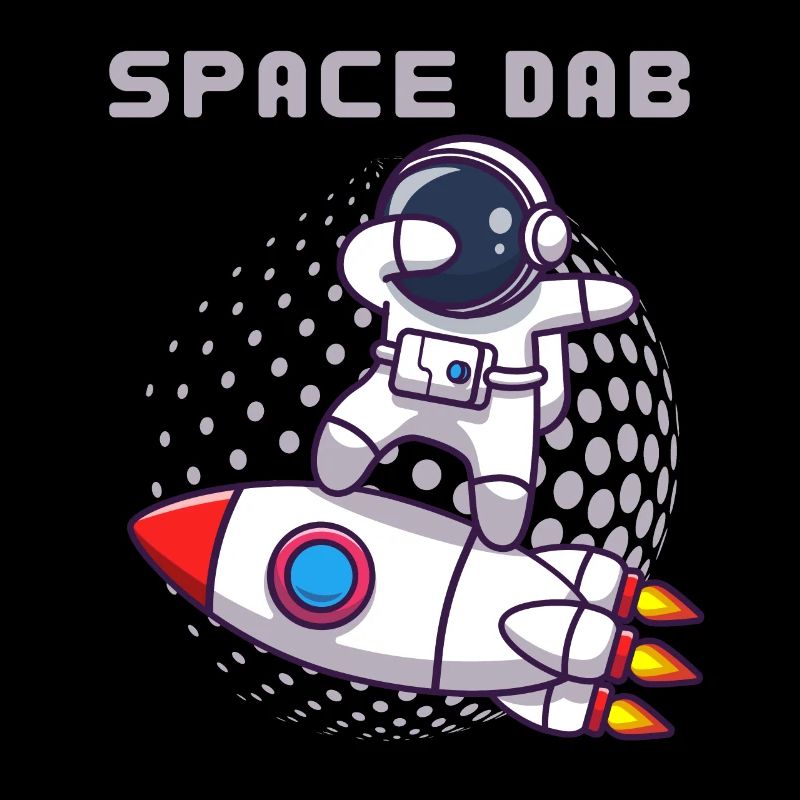 Dabbing astronaut cosmonaut, funny saying
