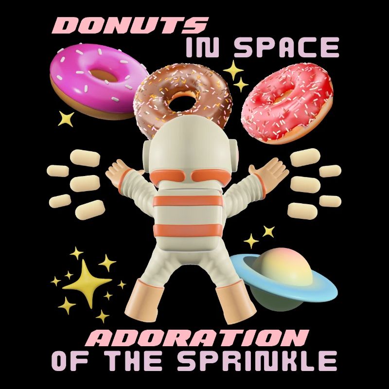 Donut space, beignets dans l’espace, drôle d’astronaute