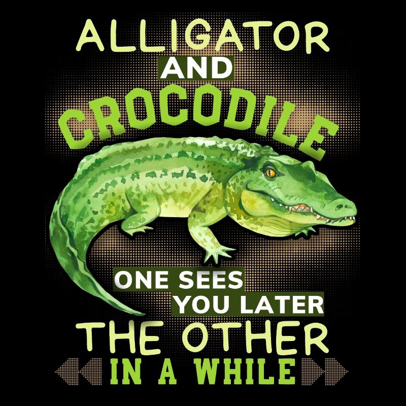 Crocodile Crocodile Alligator Drôle Dicton Jeu de mots