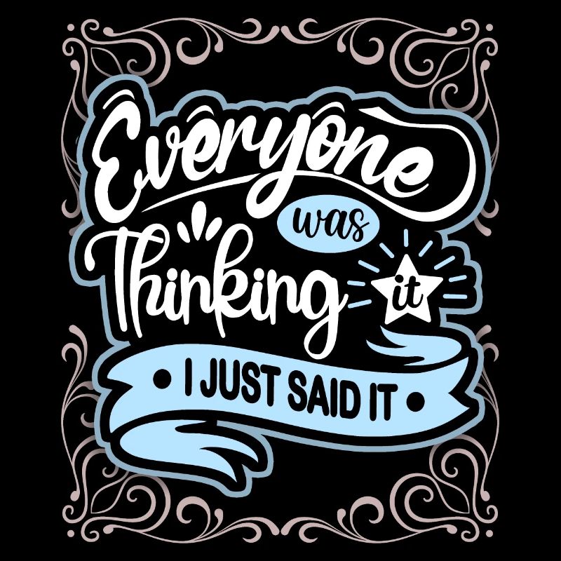 Saying, mind reading, vintage style typography