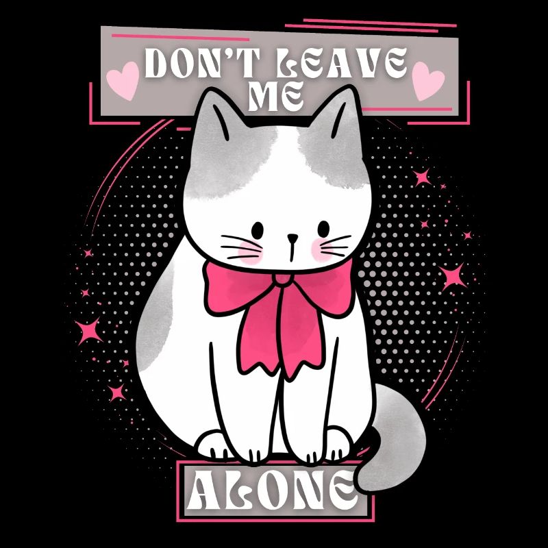 Drôle de chat dit ne me quitte pas, disant