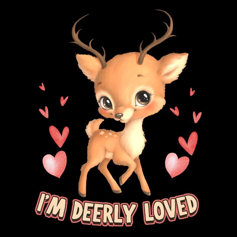 Fawn, small deer, kawaii deer, saying, pun